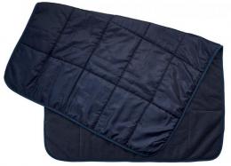 キルトフリースブランケット(巾着付)　ネイビーの商品画像