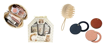 女性に喜ばれる : 化粧ポーチ・タウンバッグ・ミラー・セルフケアグッズ