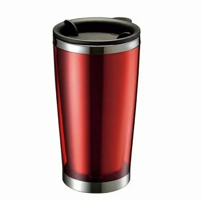 ステンレスタンブラー クリアレッド